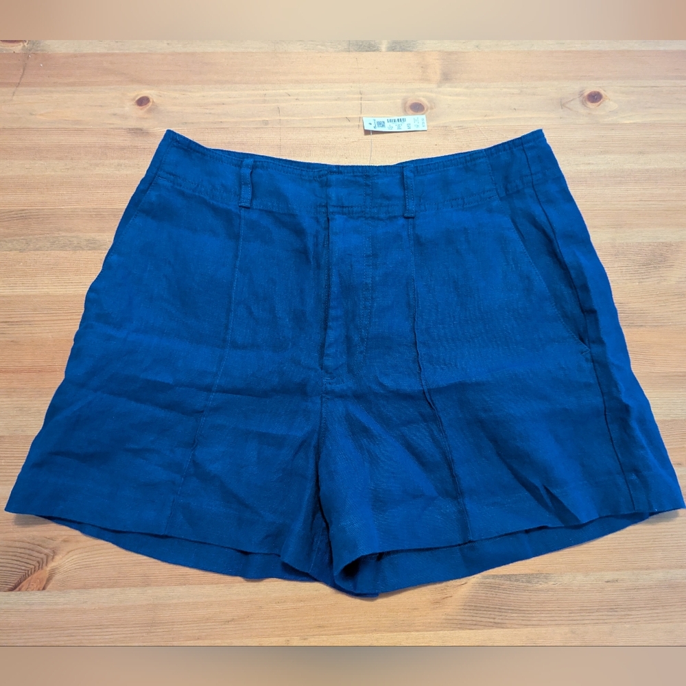 Madewell Pintucked Linen Shorts - Women's 6/8 NWT